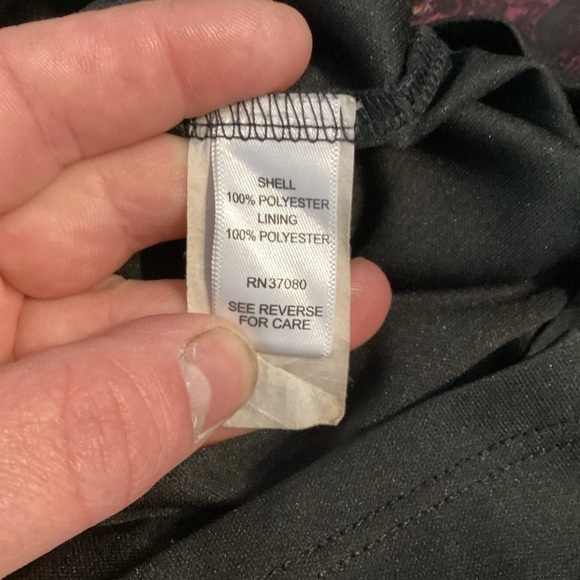 Cato Sheer Sleeve Boho Print Keyhole Blouse 22/24W Burgundy Black - Picture 7 of 7